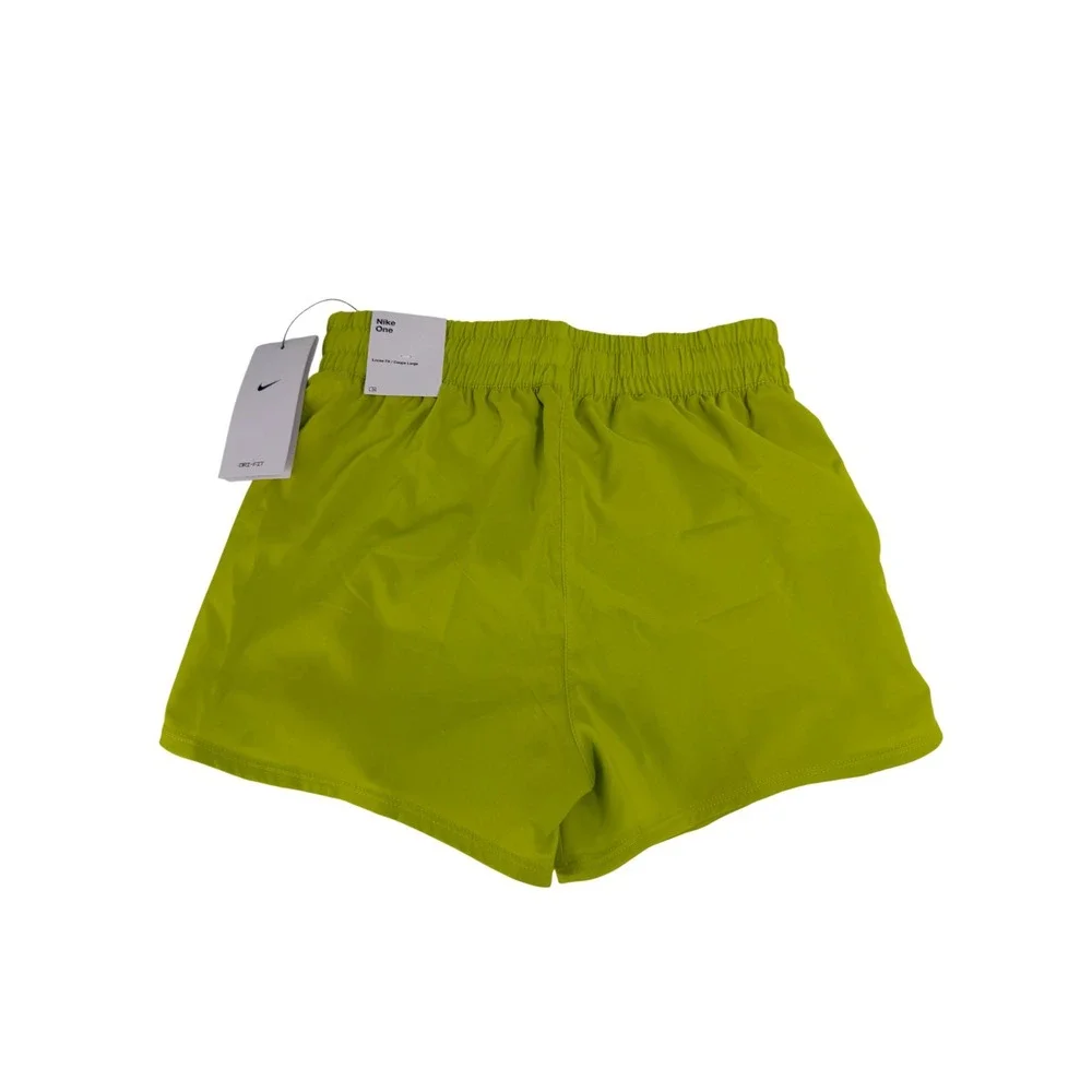 Nike Dri-FIT One High-Waisted Woven Training Shorts Girls L Green New DX4967-308